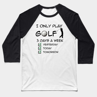 Golf Print Baseball T-Shirt